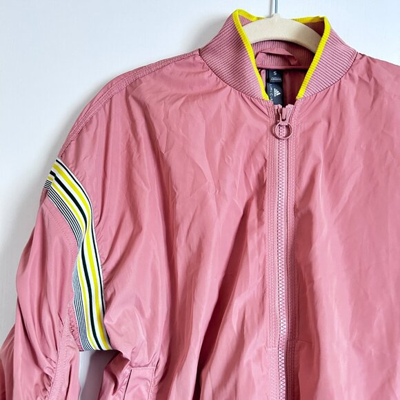 Stella McCartney for Adidas Pink Retro Striped Bomber Jacket - Picture 4 of 8